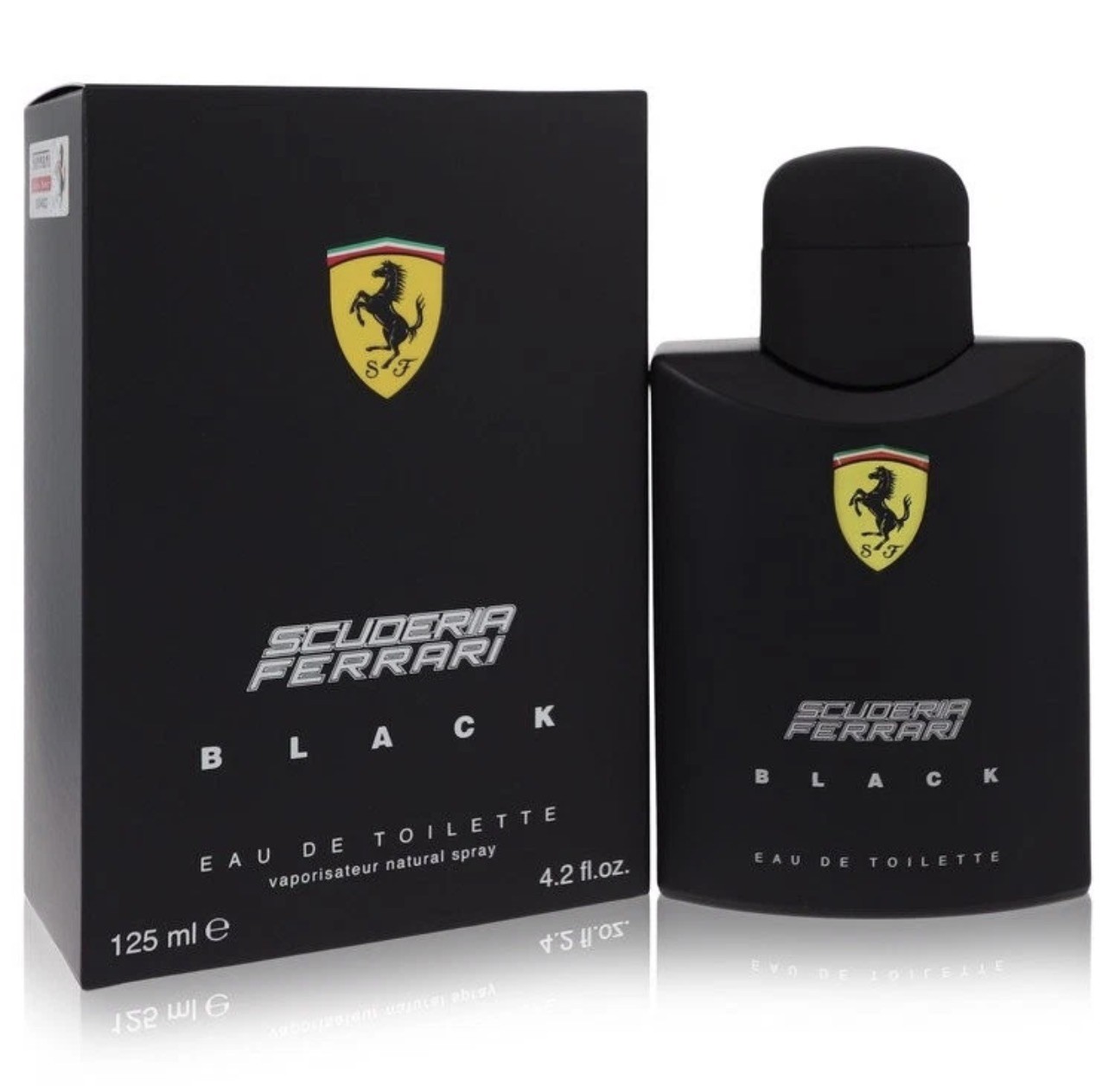 Ferrari Scuderia Black by Ferrari Eau De Toilette Spray 4.2 oz / e 125 ml Ferrari Scuderia Black by Ferrari Eau De Toilette Spray 4.2 oz / e 125 ml