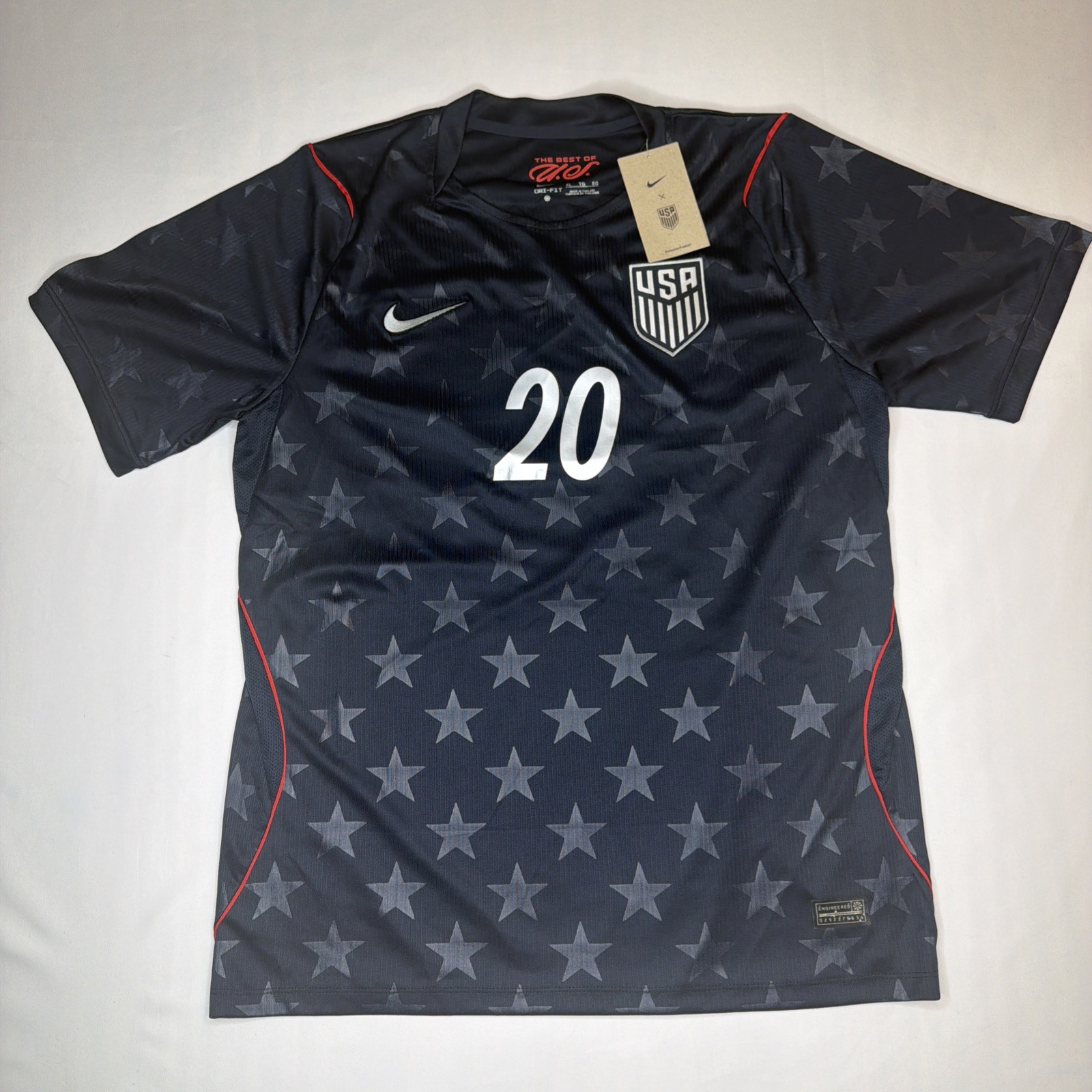 Nike USA Folarin Balogun #20 2025/26 Away Soccer Jersey Navy Stars NWT Nike USA Folarin Balogun #20 2025/26 Away Soccer Jersey Navy Stars NWT