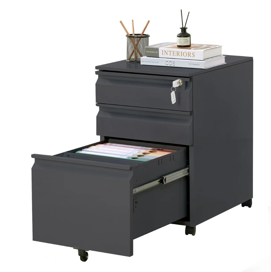 SALE Garvee 3 Drawer Rolling File Cabinet with Lock Mobile Metal Office Storage SALE Garvee 3 Drawer Rolling File Cabinet with Lock Mobile Metal Office Storage