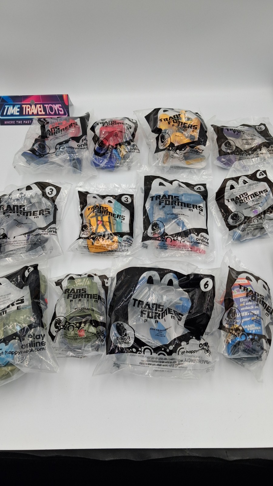 McDonald\'s Happy Meal Transformers Prime Toys Complete Set LOT OF 12 (2012) T5 McDonald\'s Happy Meal Transformers Prime Toys Complete Set LOT OF 12 (2012) T5