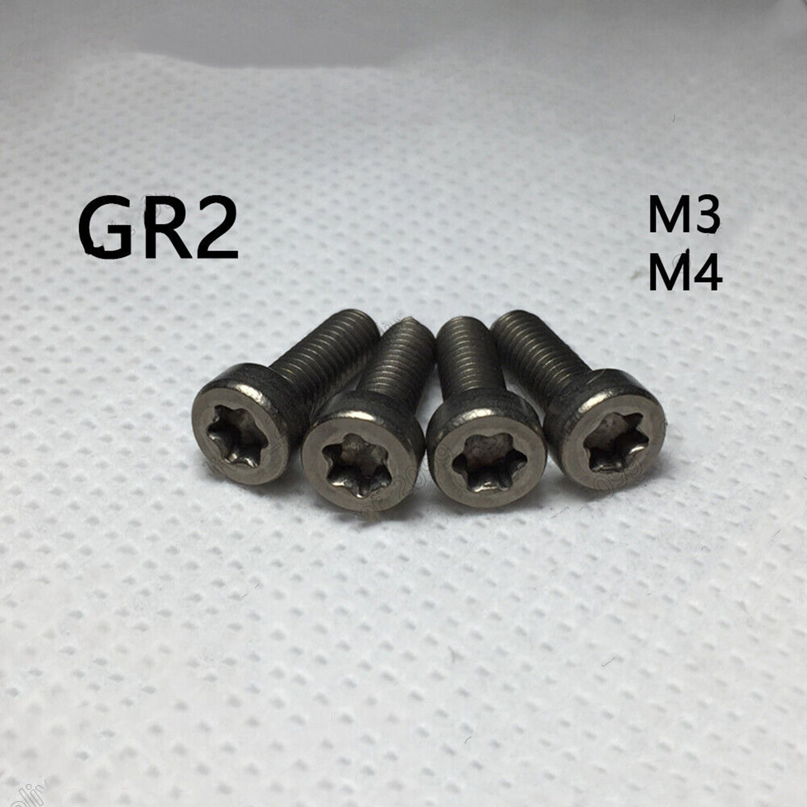 20/100pcs Titanium GR2 Torx Soket Short Cap Head Screws ISO14580 M3 M4