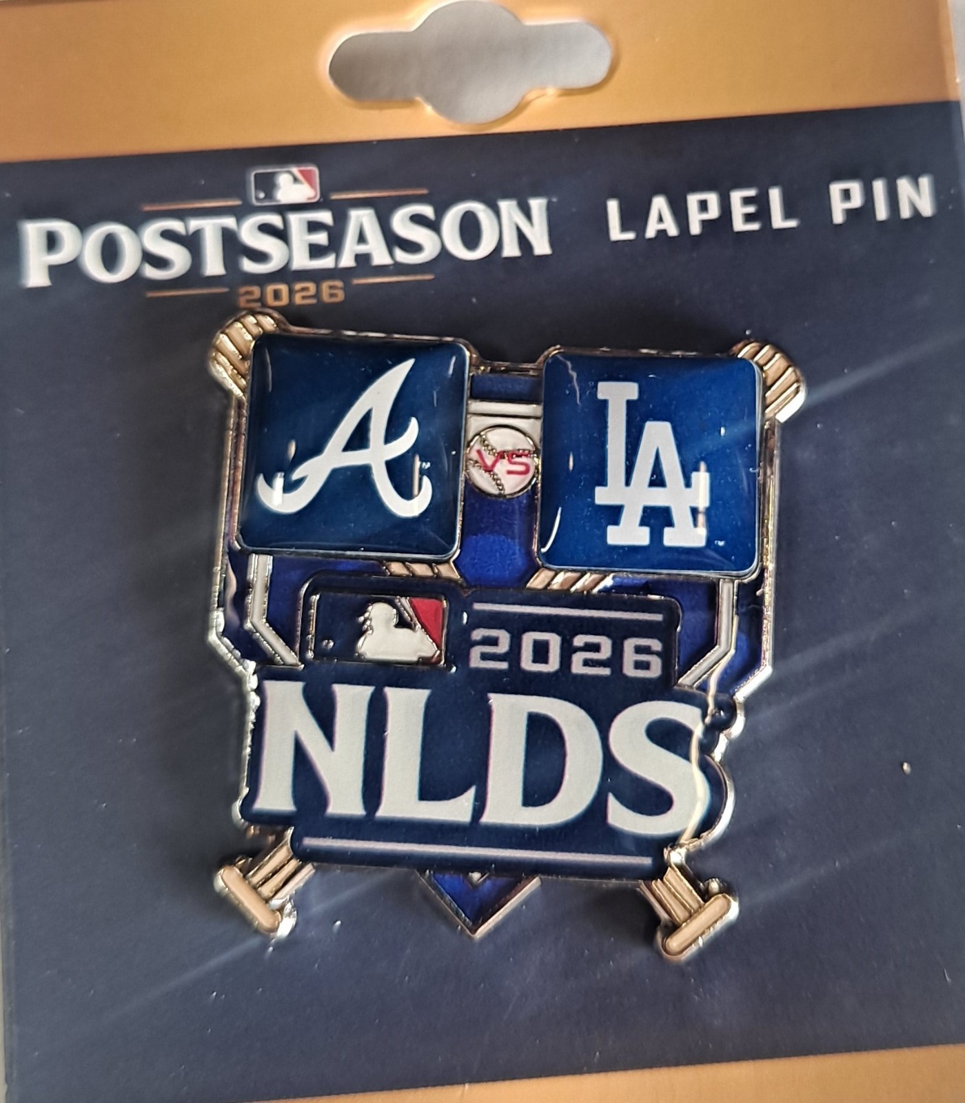 2026 MLB NLDS PIN WORLD SERIES CHAMPIONS ATLANTA BRAVES LOS ANGELES L.A. DODGERS
