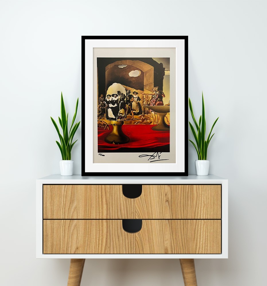 Salvador Dali, Original Hand-signed Lithograph with COA & Appraisal of $3,500 Salvador Dali, Original Hand-signed Lithograph with COA & Appraisal of $3,500