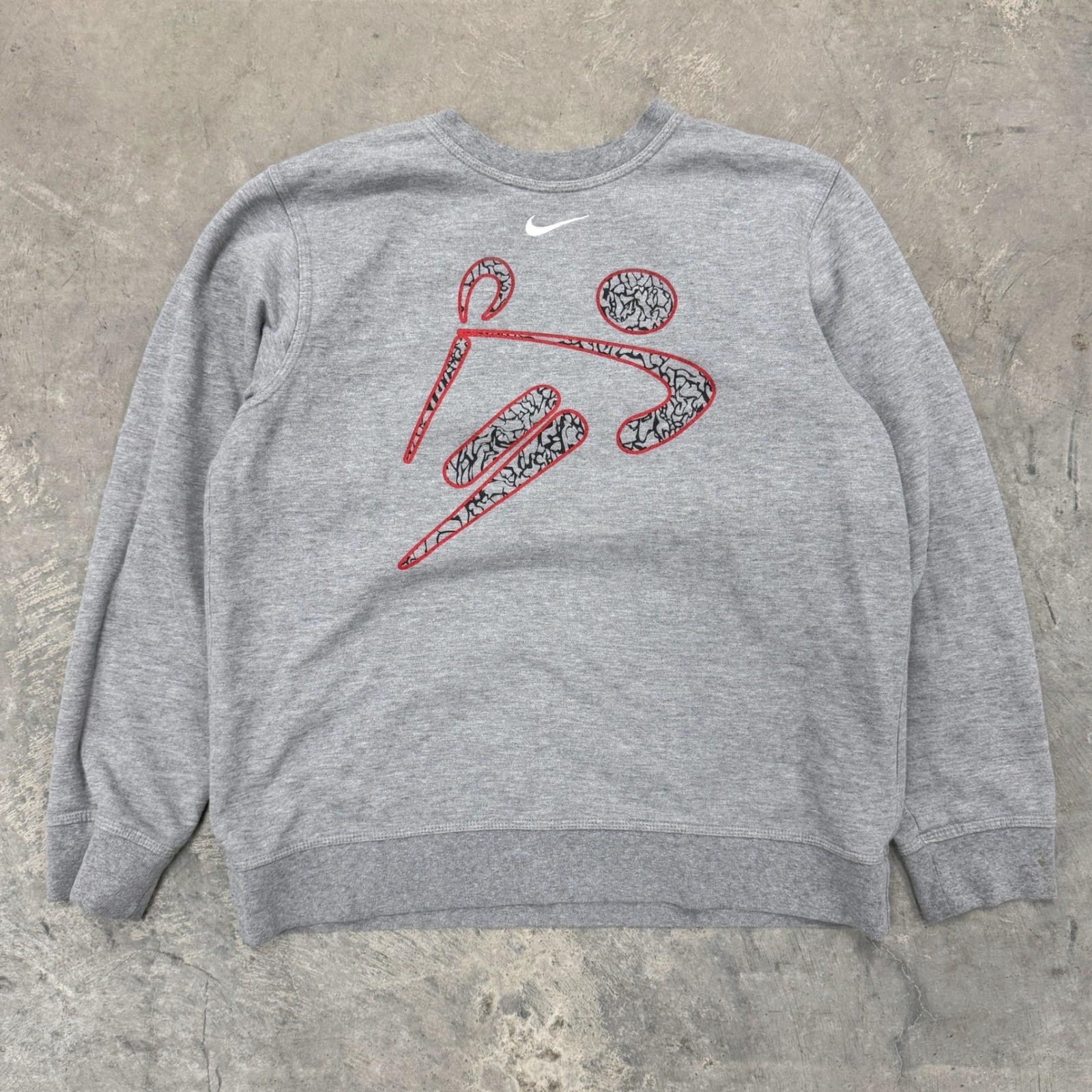 Vintage y2k Nike Lacrosse Center Swoosh Grey Sweatshirt - L/XL Vintage y2k Nike Lacrosse Center Swoosh Grey Sweatshirt - L/XL