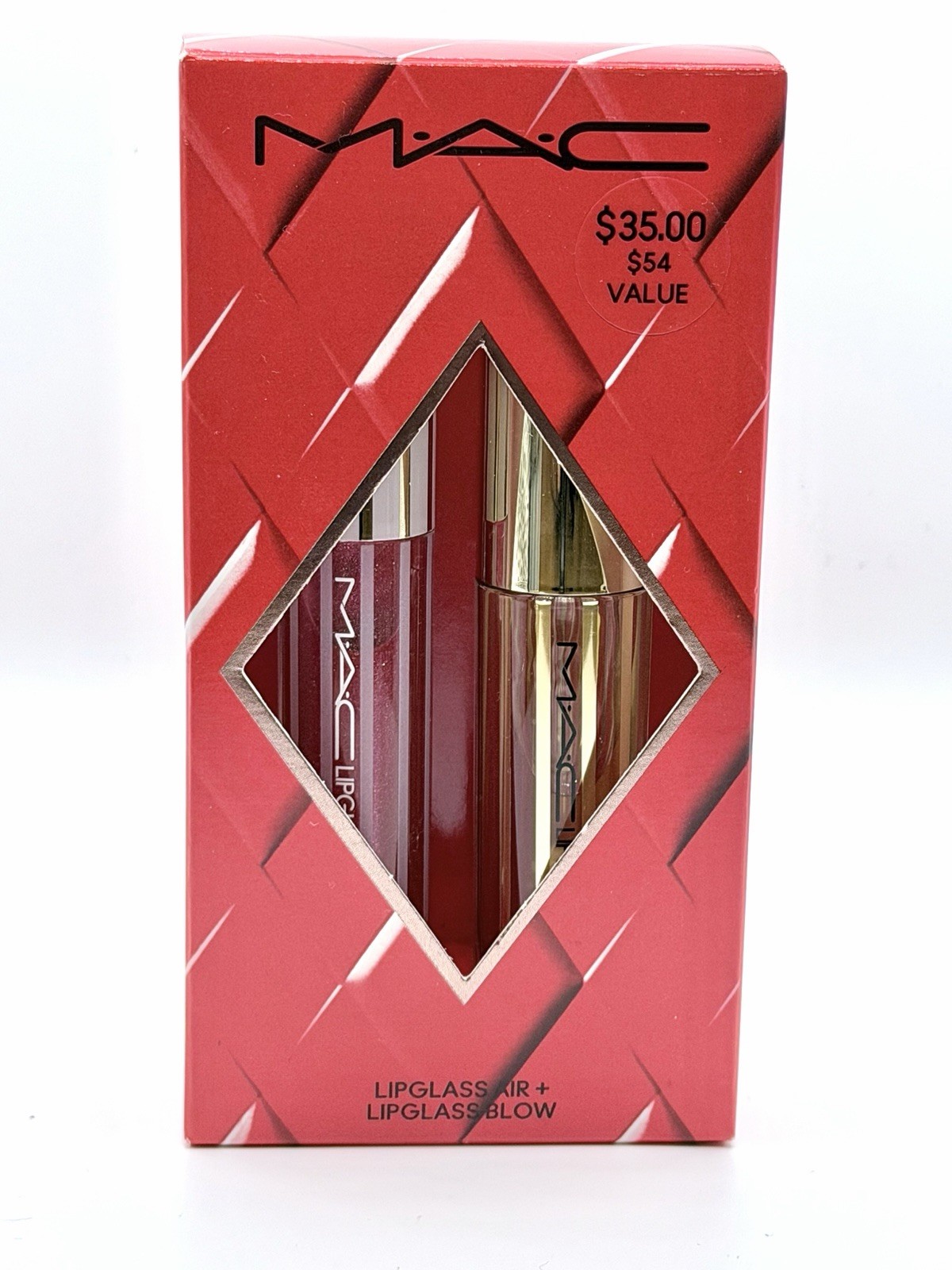 MAC Lipglass Air + Lipglass Blow Duo Sweet Stuff + Ginger Zinger New in Box