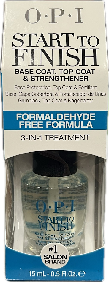 OPI Start to Finish Nail Strengthener Formaldehyde Free 0.5 fl.oz /15ml OPI Start to Finish Nail Strengthener Formaldehyde Free 0.5 fl.oz /15ml