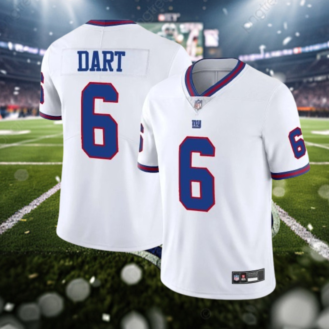 Jaxson #6 Dart Game Player YOUTH Stitched Jersey White Alternate Jaxson #6 Dart Game Player YOUTH Stitched Jersey White Alternate