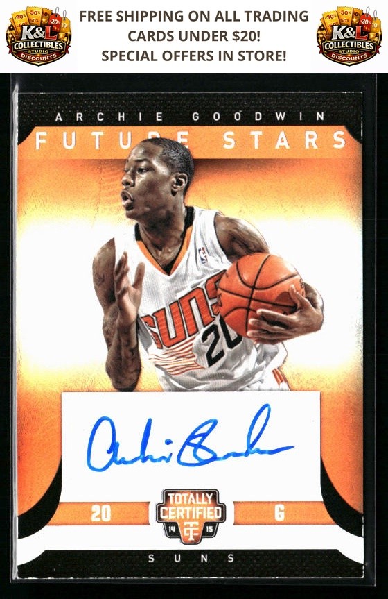 2014-15 Totally Certified Archie Goodwin Future Stars Signatures Mirror #/25