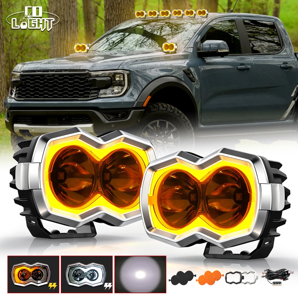 NOVSIGHT Halo Series 4.5 Inch LED Work Pods Light Spot Beam Offroad Driving Lamp