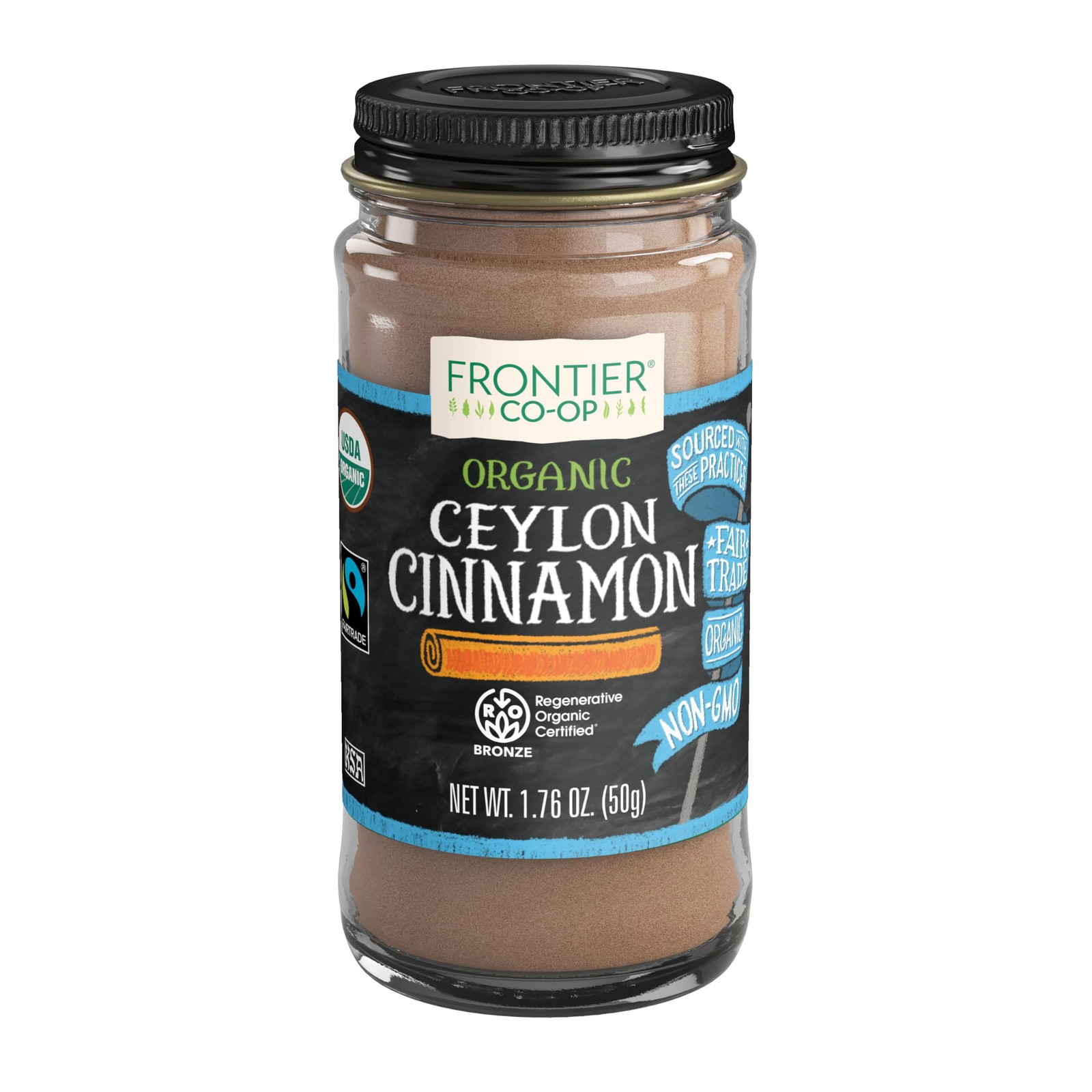 Frontier Natural Products Cinnamon, 1.76 oz Ounce (Pack of 1)