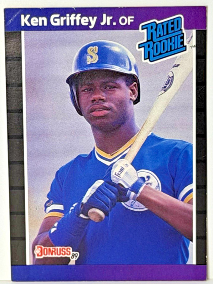 1989 Donruss Ken Griffey Jr. Rated Rookie RC #33 Seattle Mariners HOF