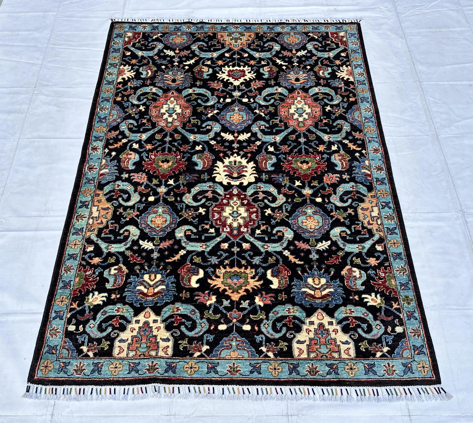 Oushak Wool Area Rug 4\'10\