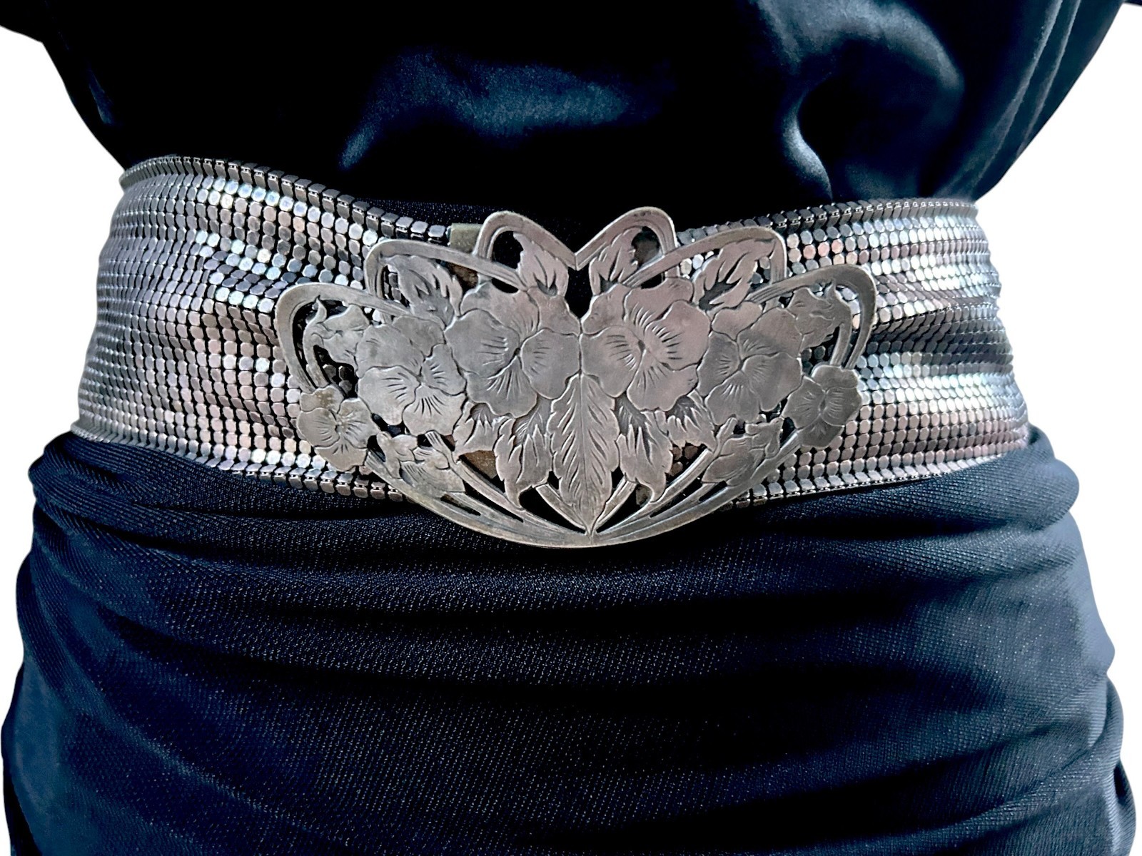 UNIQUE RARE VINTAGE ART NOUVEAU ART DECO MESH BELT UNIQUE RARE VINTAGE ART NOUVEAU ART DECO MESH BELT