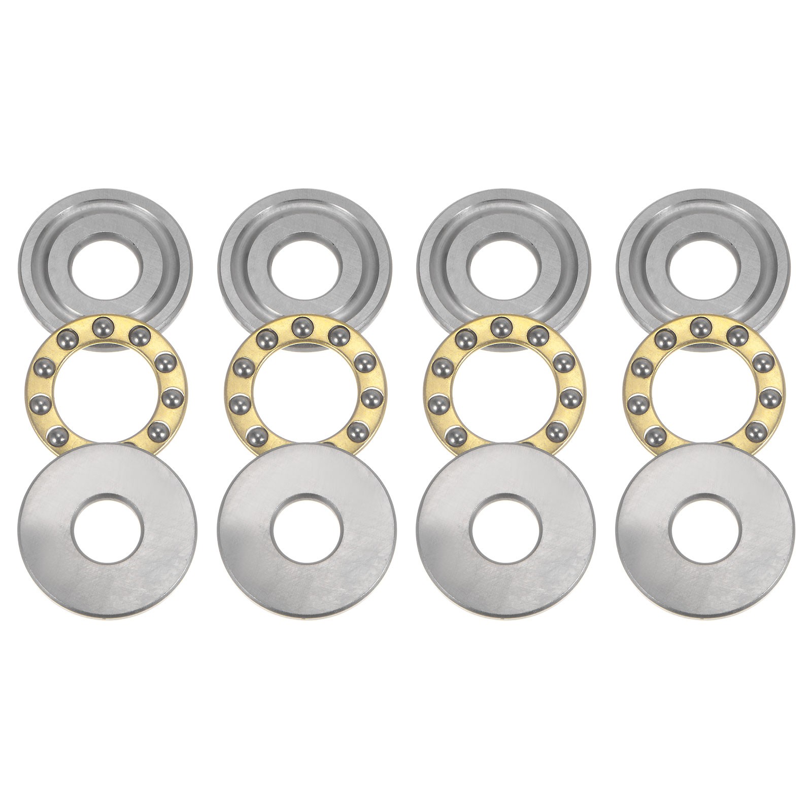 4sets F8-22M Miniature Thrust Ball Bearings Chrome Steel with Washers 4sets F8-22M Miniature Thrust Ball Bearings Chrome Steel with Washers