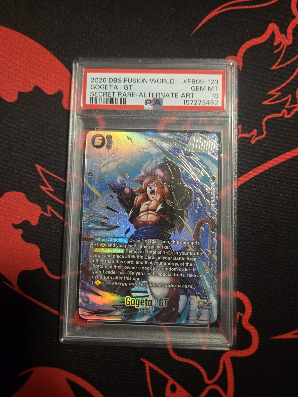 2026 DBS Fusion World Gogeta GT SCR Alt Art PSA 10 FB09-123 Dual Evolution 2026 DBS Fusion World Gogeta GT SCR Alt Art PSA 10 FB09-123 Dual Evolution