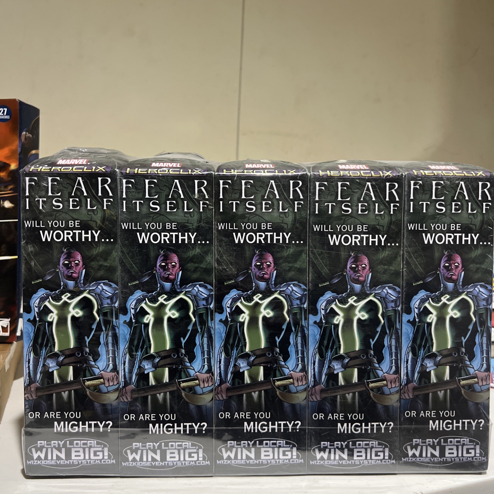 Marvel Heroclix Fear Itself Sealed Brick 10 Boosters Tournament Brand New Marvel Heroclix Fear Itself Sealed Brick 10 Boosters Tournament Brand New