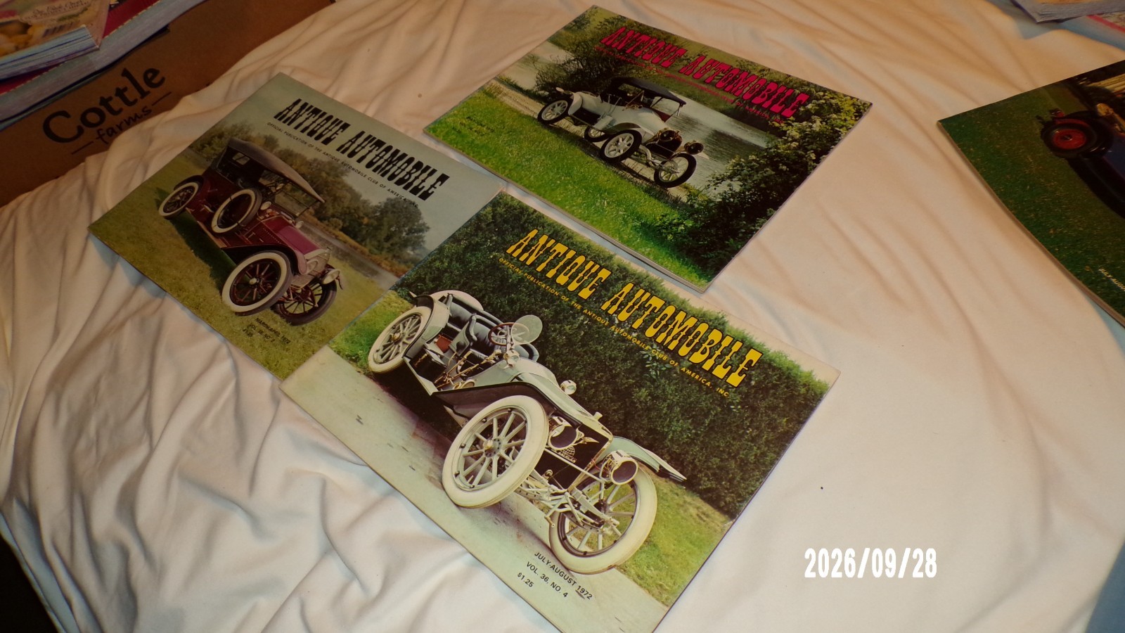 Antique Automobile Club of America Three Vintage Magazines 1972