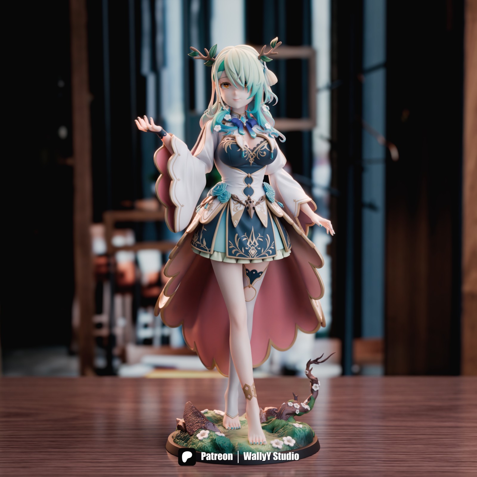 1:6 Ceres Fauna Hololive Fan Art UNPAINTED High Quality Garage Kit