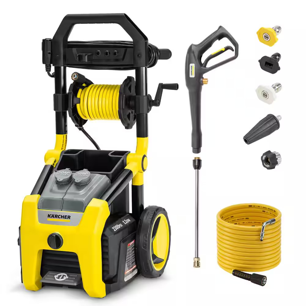2300 PSI 1.2 GPM K2300PS Electric Power Pressure Washer with Turbo, 15-Degree, 4