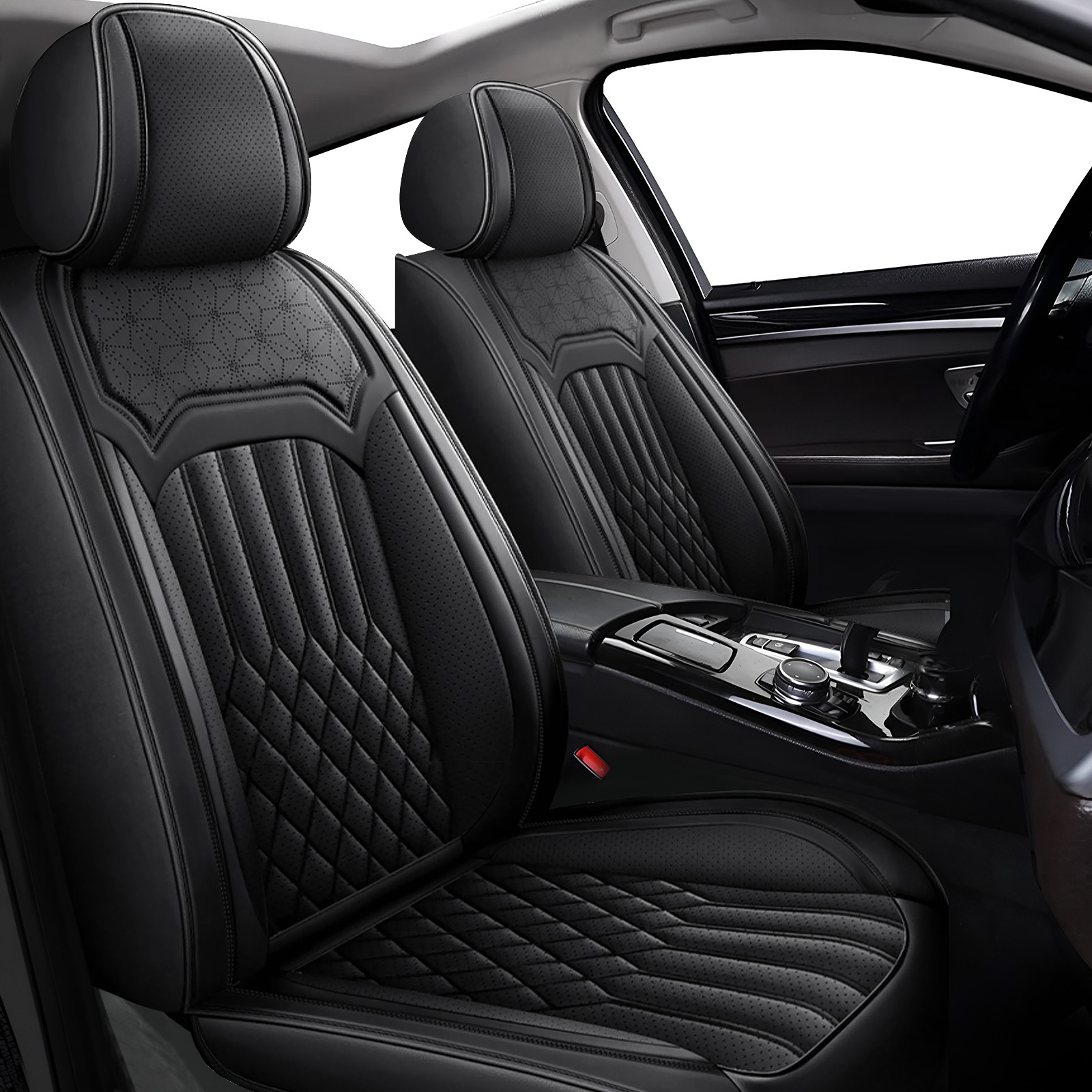 AIZDLBB Car Seat Cover Faux Leather Cushion For GMC Canyon 2015-2026  (2/5 Seat)