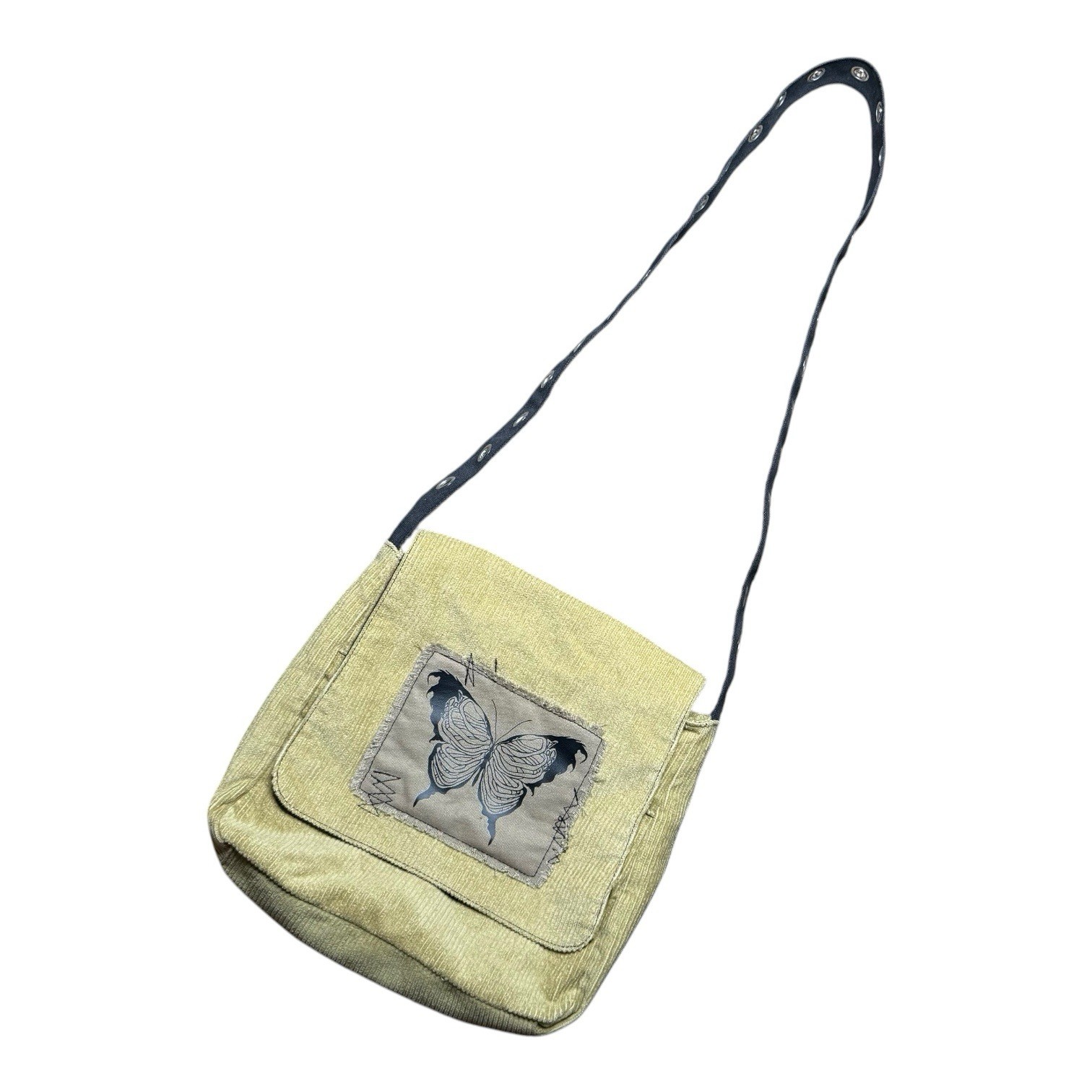 Hot Topic Green Coduroy Butterfly Bag 90s Grunge Whimsigoth Y2K Crossbody
