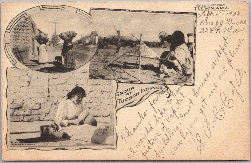 Vintage 1906 TUCSON, Arizona Postcard \