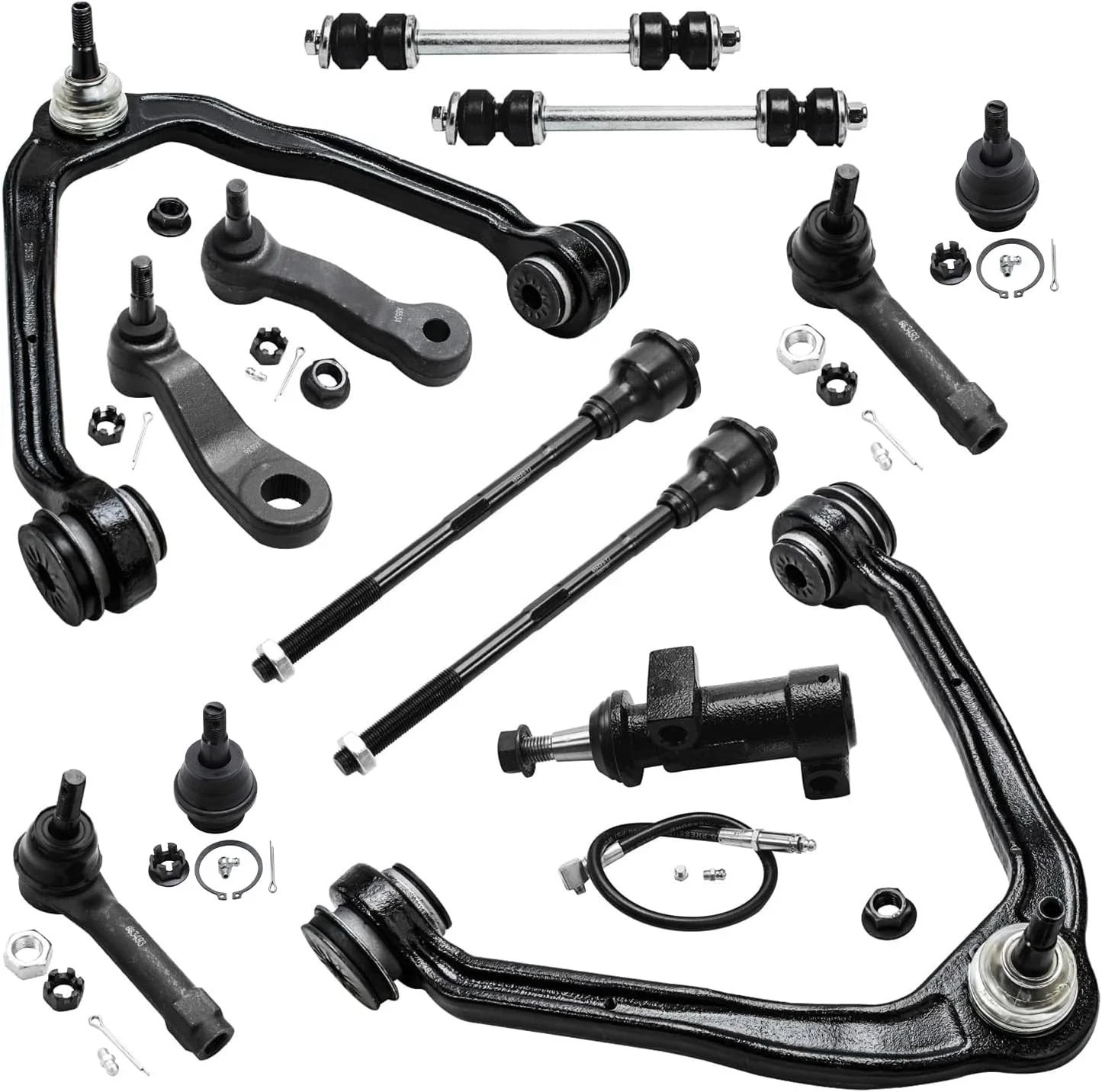 Detroit Axle - AWD Front End 13pc Suspension Kit for Silverado Sierra Chevy GMC