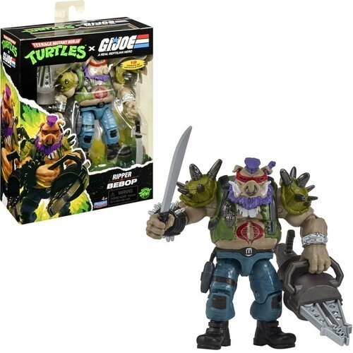 WB Teenage Mutant Ninja Turtles x G.I. Joe - Ripper x Bebop Action Figure TMNT WB Teenage Mutant Ninja Turtles x G.I. Joe - Ripper x Bebop Action Figure TMNT