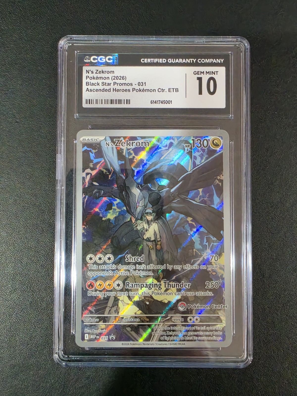 N's Zekrom - 031 (Pokemon Center Exclusive) 031 Me: Mega Evolution Promo CGC 10 N's Zekrom - 031 (Pokemon Center Exclusive) 031 Me: Mega Evolution Promo CGC 10