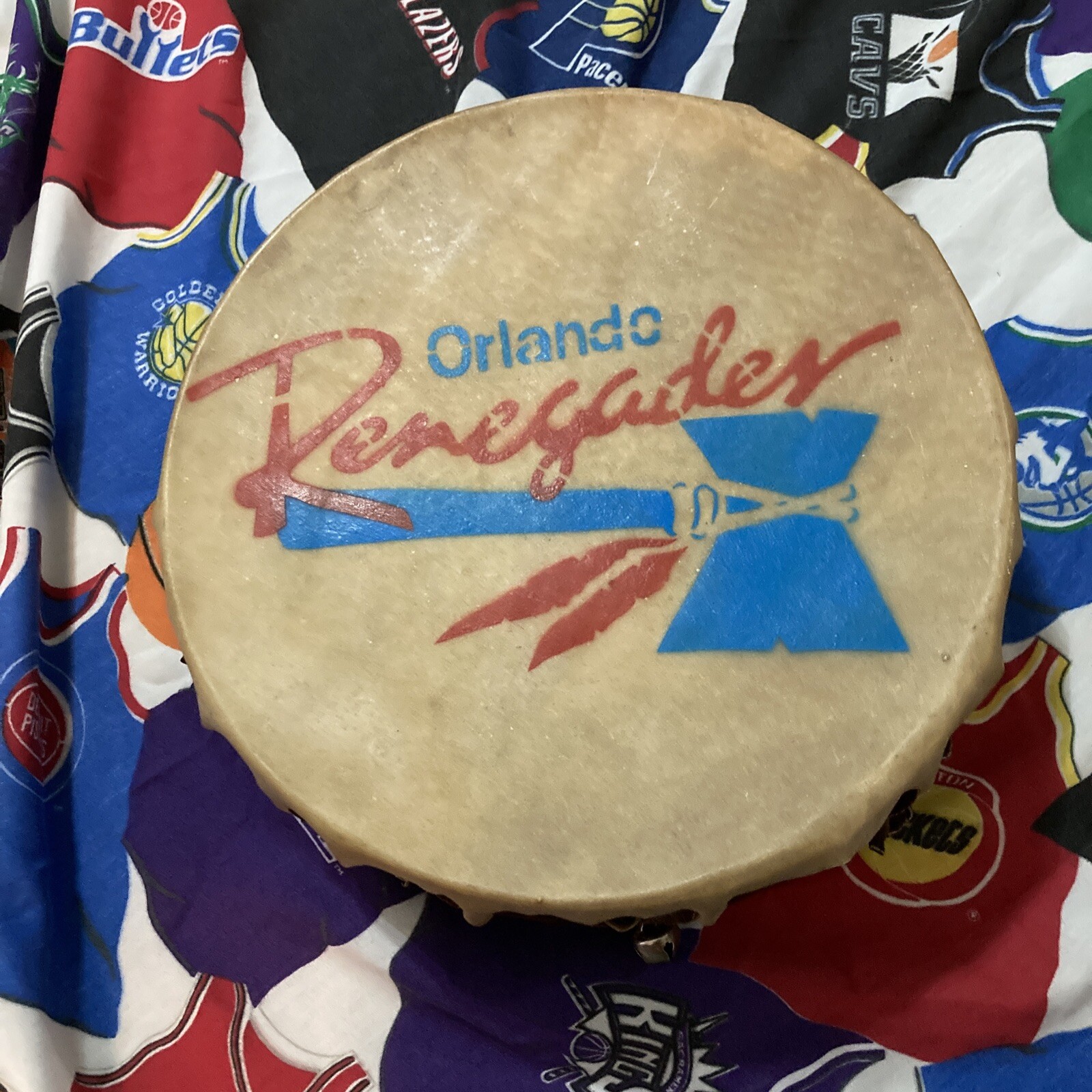 Vintage Orlando Renegades (USFL - 1985) Stadium Drum. One Of A Kind, Rare Item Vintage Orlando Renegades (USFL - 1985) Stadium Drum. One Of A Kind, Rare Item