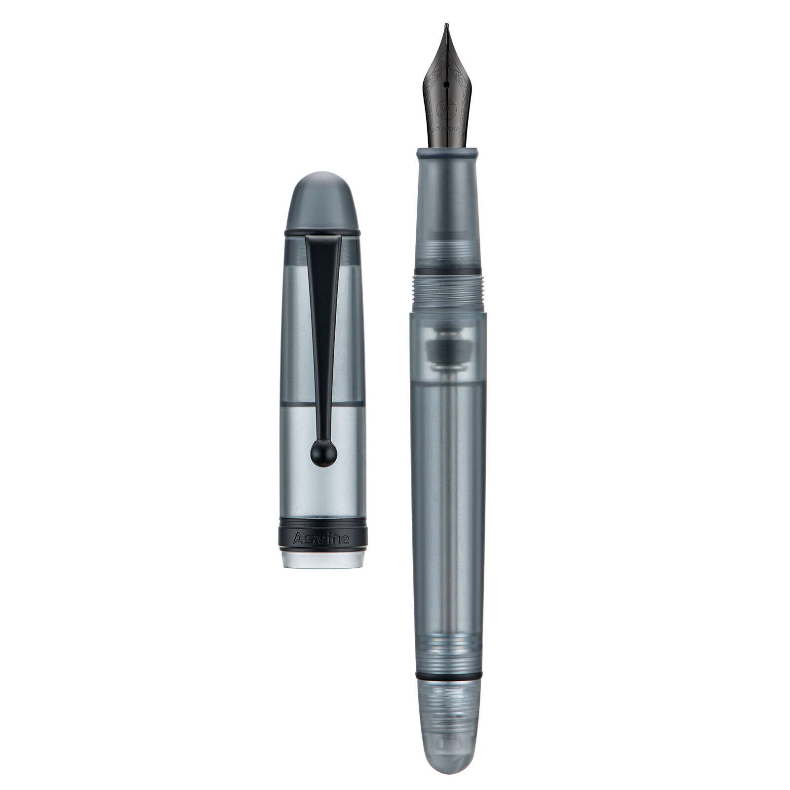 Asvine V126 Vacuum Filling Fountain Pen Matte Gray EF/F/M/ Stub Nib Acrylic Pen Asvine V126 Vacuum Filling Fountain Pen Matte Gray EF/F/M/ Stub Nib Acrylic Pen