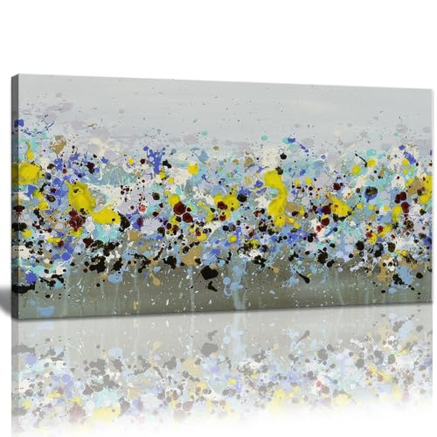 weiyiart Abstract Floral Canvas Wall Art Textured Artwork for Walls Colorful ... weiyiart Abstract Floral Canvas Wall Art Textured Artwork for Walls Colorful ...