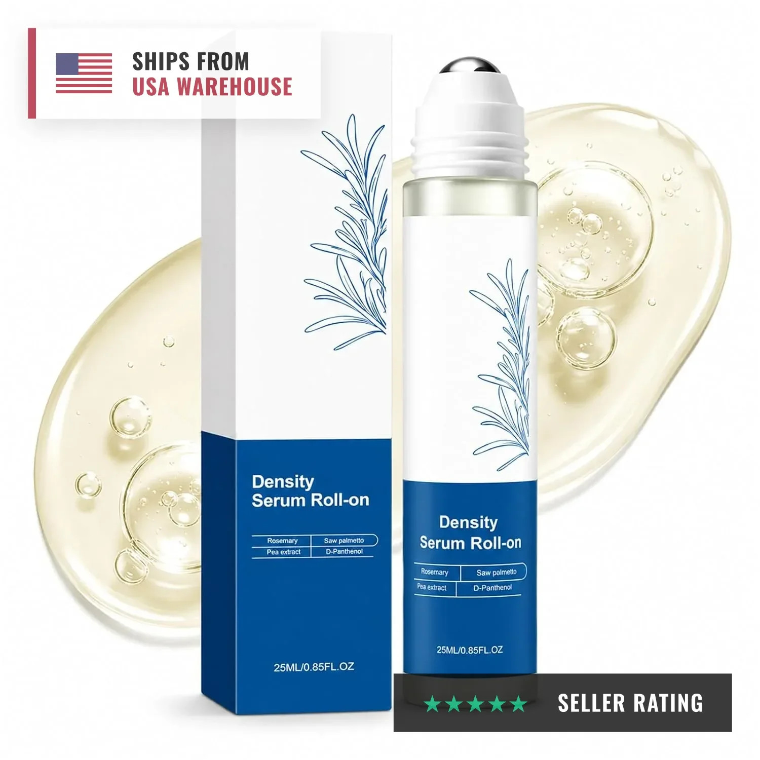Aparthy Hair Growth Roll On, Hair Growth Serum, Strengthens Hair,0.85 Fl.Oz