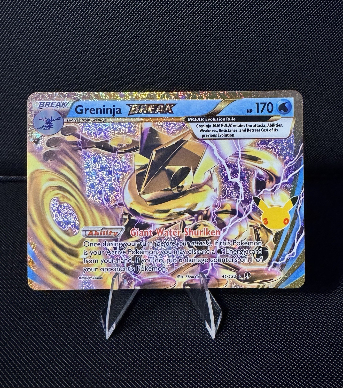 Greninja Break 41/122 30th Celebration Pokemon TCG NM/M Greninja Break 41/122 30th Celebration Pokemon TCG NM/M