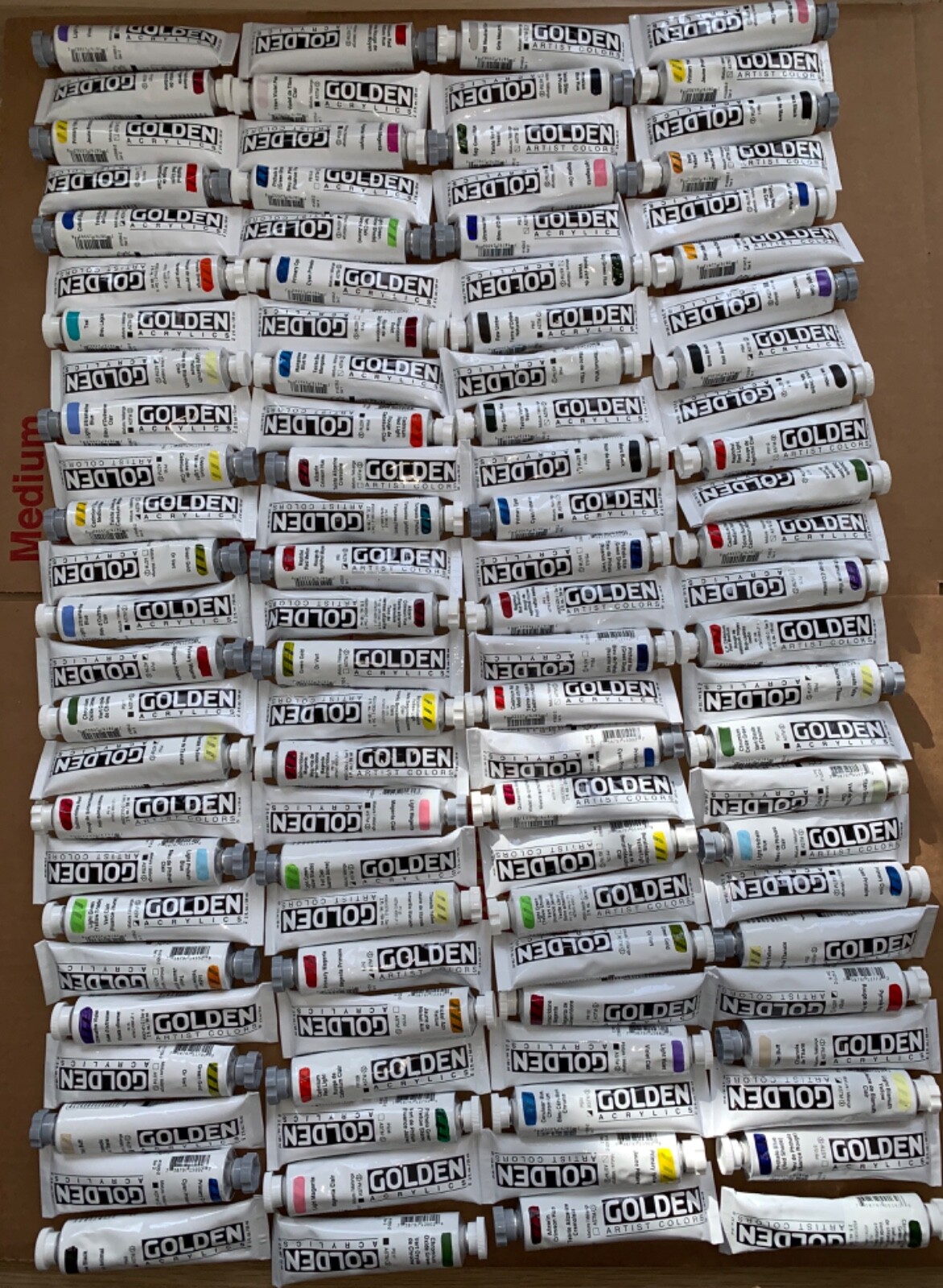 Golden acrylic artist colors paint ( lot of 100)2oz Golden acrylic artist colors paint ( lot of 100)2oz