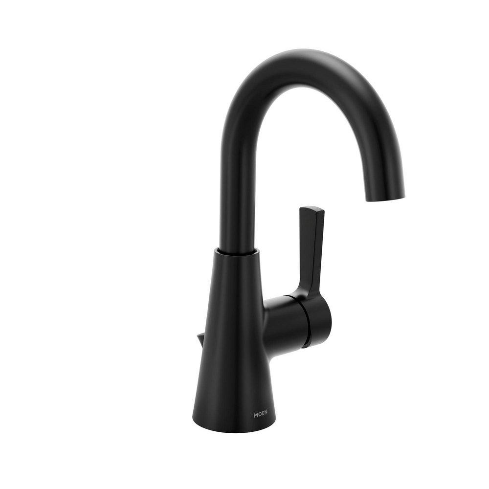 Moen Jase Single Handle Monoblock Bathroom Sink Faucet in Matte Black SHIPS FREE Moen Jase Single Handle Monoblock Bathroom Sink Faucet in Matte Black SHIPS FREE