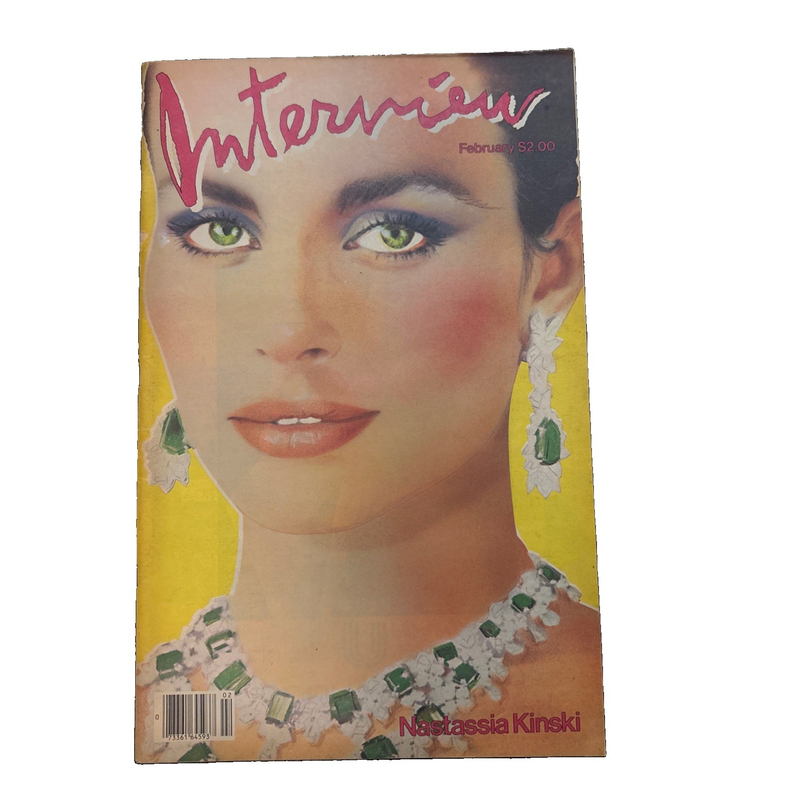 Andy Warhol Interview Magazine Natasha Kinski Feb 1983 Pop Art Cover Excellent Andy Warhol Interview Magazine Natasha Kinski Feb 1983 Pop Art Cover Excellent