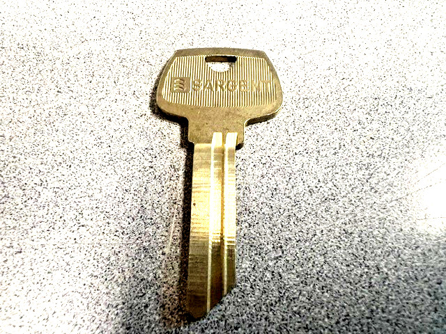 SARGENT MANUFACTURING ORIGINAL 6 PIN KEY BLANK (YOU CHOOSE KEYWAY)