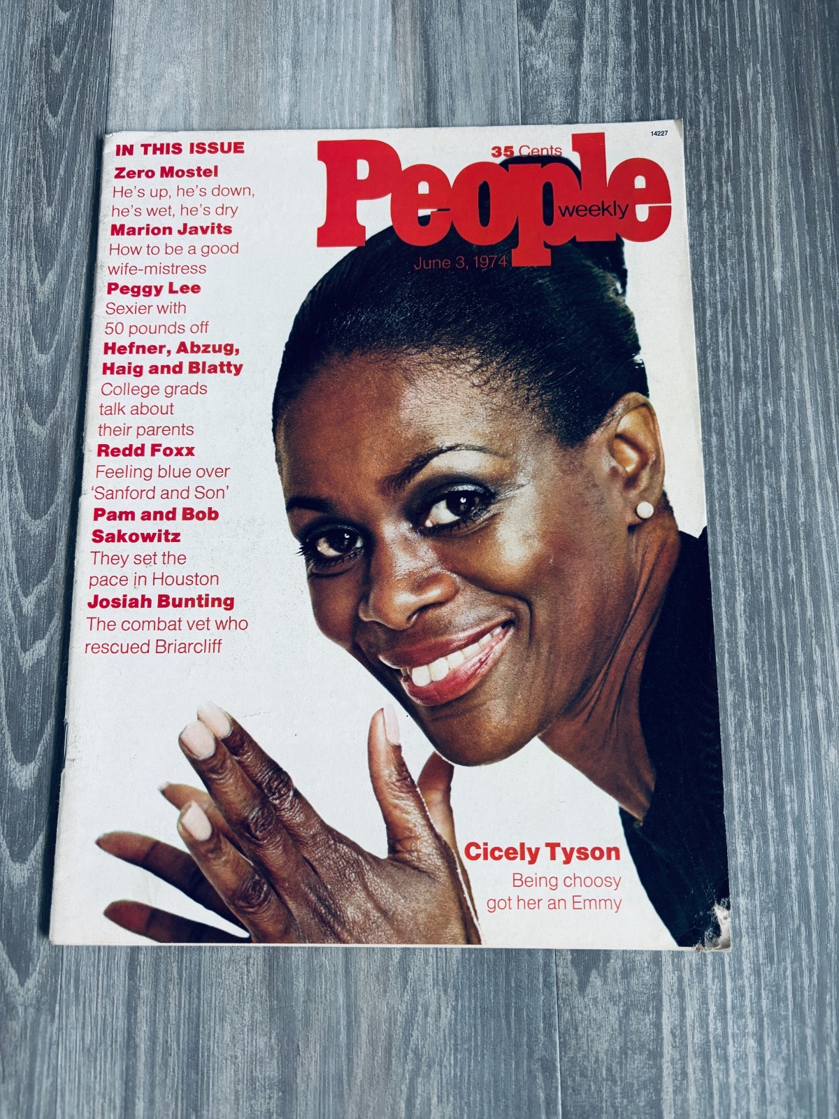 1974 People Magazine Cicely Tyson No Label 35 Cents June 3 1974 People Magazine Cicely Tyson No Label 35 Cents June 3