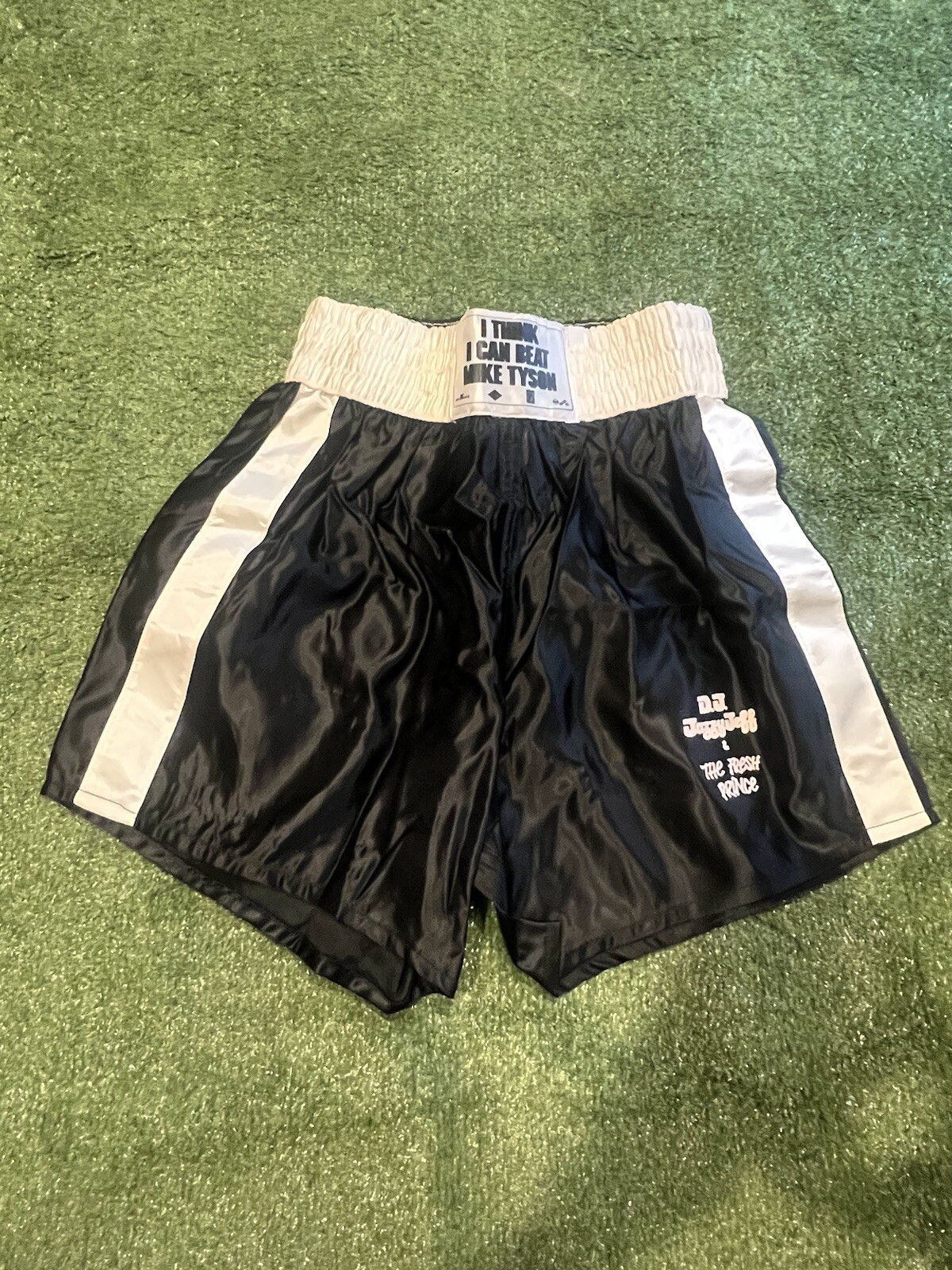 Vtg 80s DJ Jazzy Jeff & The Fresh Prince BMG Promo Mike Tyson Boxing Shorts RARE