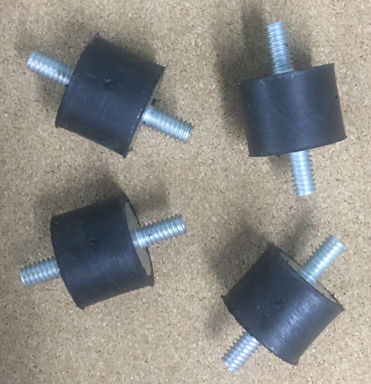 4 Rubber Vibration Isolator Mount 1/4-20 1\