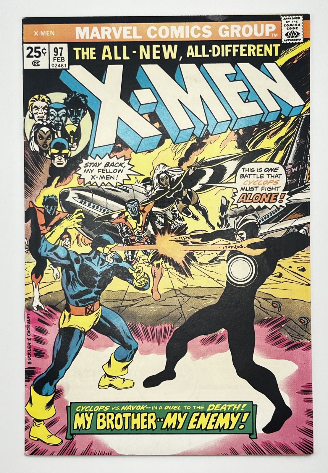 X-Men #97 VF- Claremont X-Men Wolverine 1st Lilandra Marvel Comics 1976