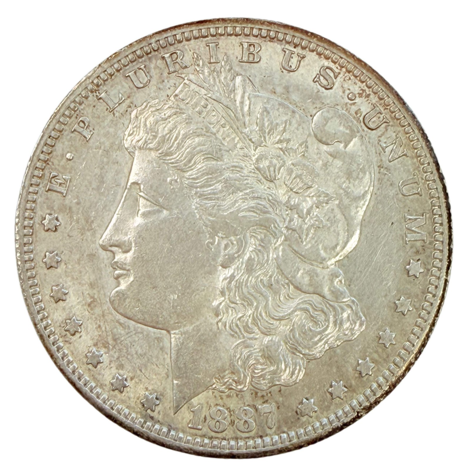 1887-S Morgan Silver Dollar (AU Details)