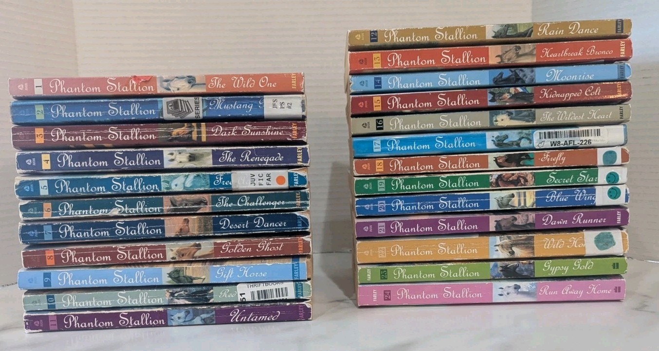 Complete Set Series Lot of 24 Phantom Stallion Books by Terri Farley Paperbacks Complete Set Series Lot of 24 Phantom Stallion Books by Terri Farley Paperbacks