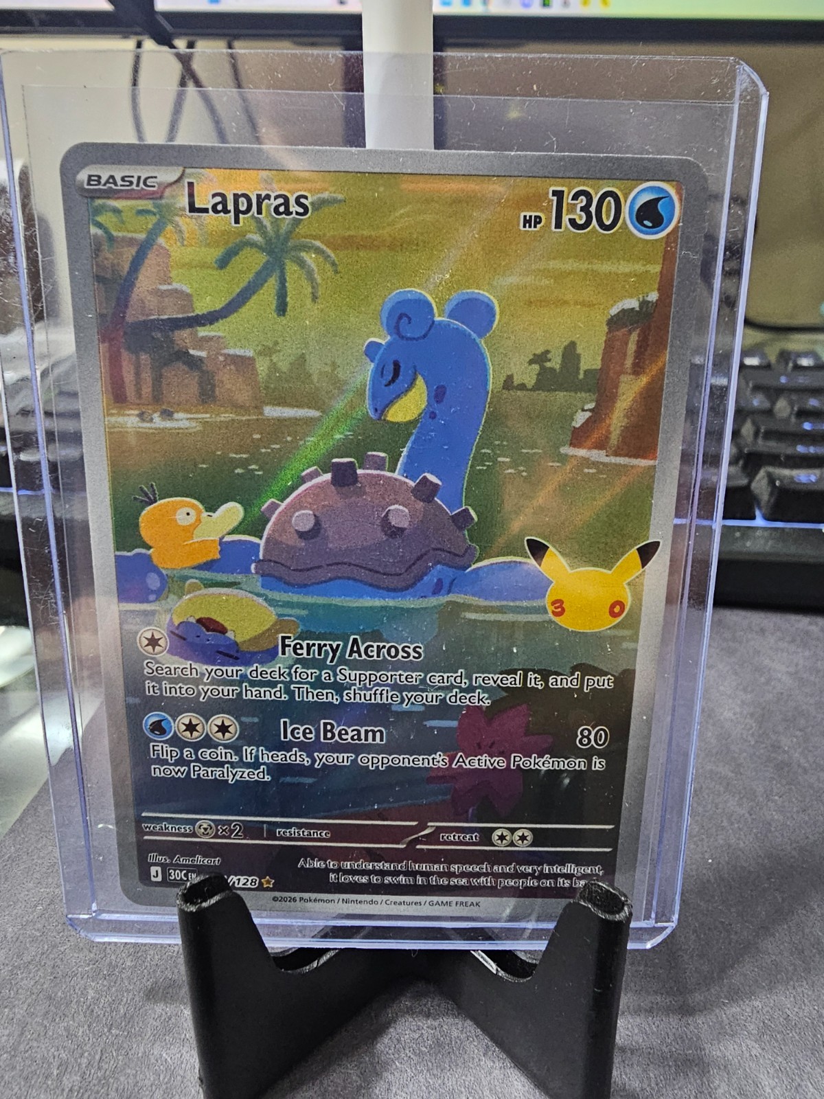 Lapras 131/128 Me: 30th Celebration Holo Lapras 131/128 Me: 30th Celebration Holo