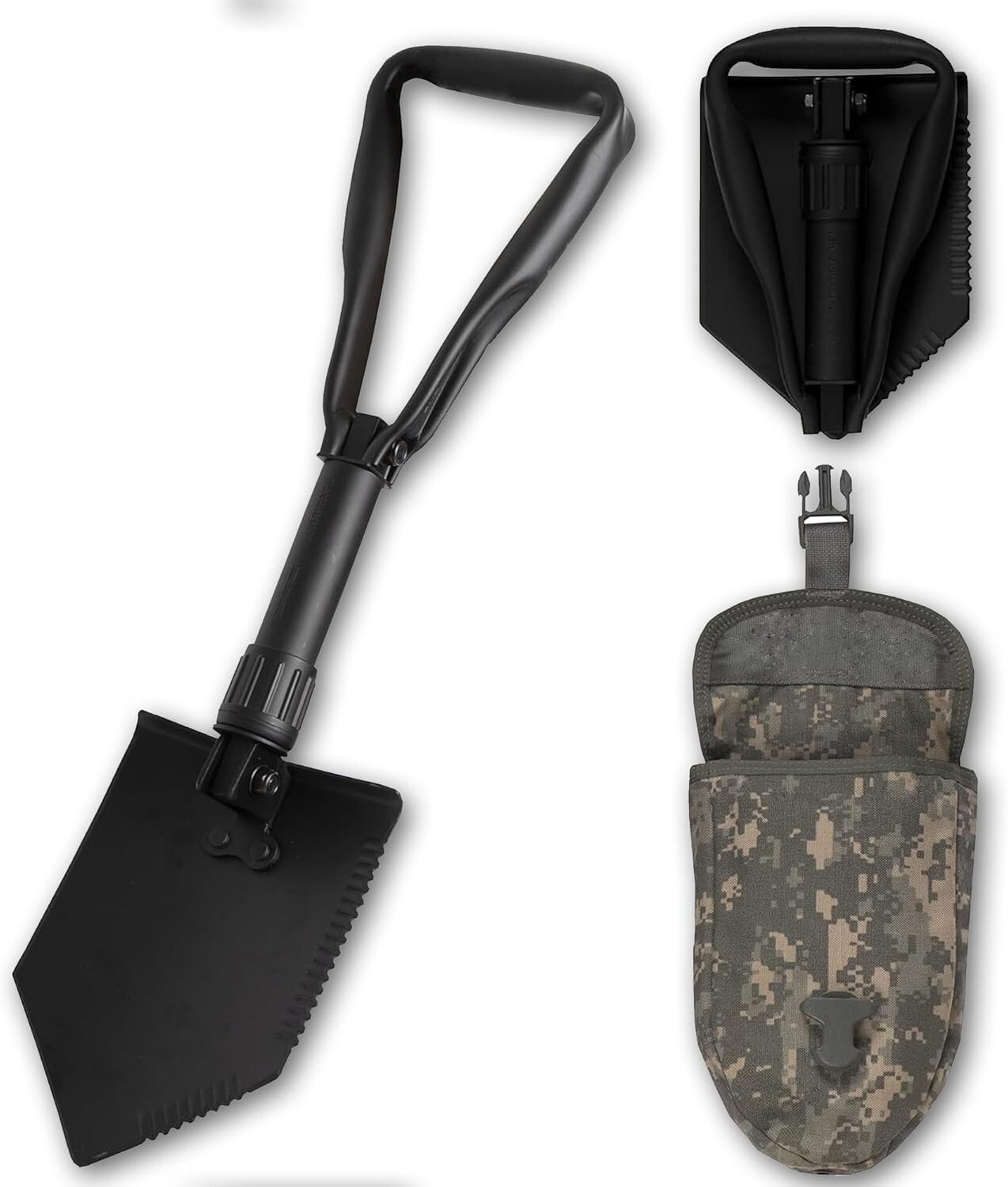 USGI Military AMES E TOOL ENTRENCHING TOOL SHOVEL w ACU Cover Carrier USGI Military AMES E TOOL ENTRENCHING TOOL SHOVEL w ACU Cover Carrier