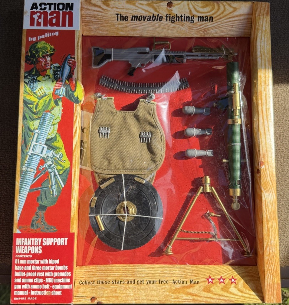 Palitoy Action Man 40th Anniversary Infantry Support Weapons Card