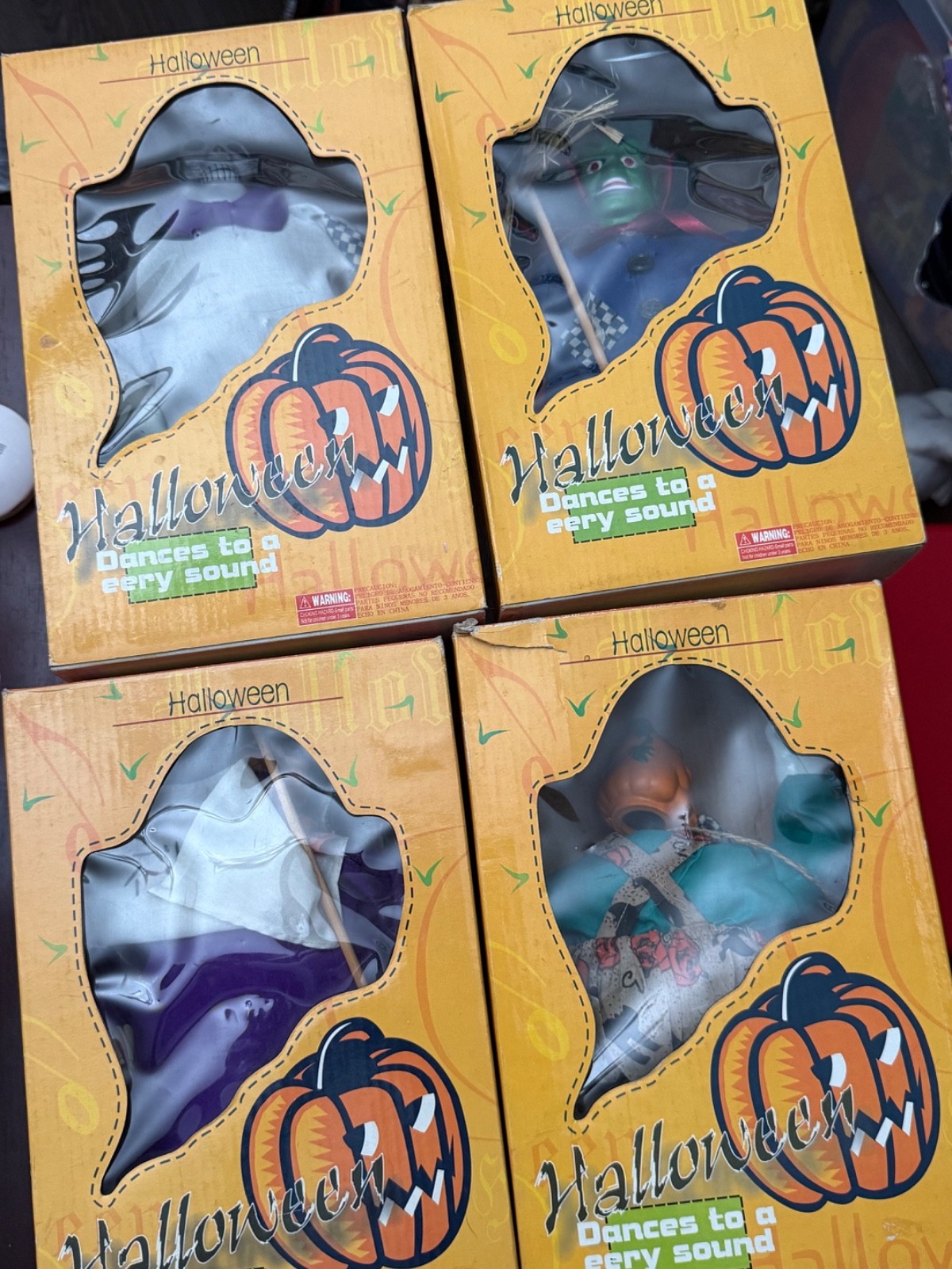 Vintage Animated Halloween Figure LOT OF 4 Rare - 1990s NOT Telco (READ)