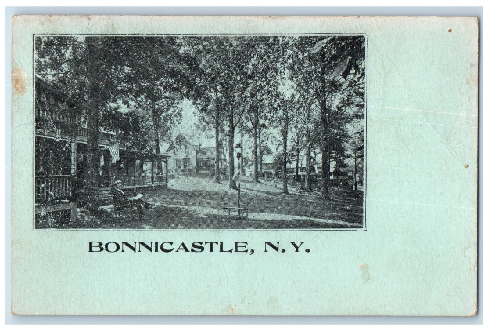 c1905 Residences at Bonnicastle New York NY Antique Unposted Postcard