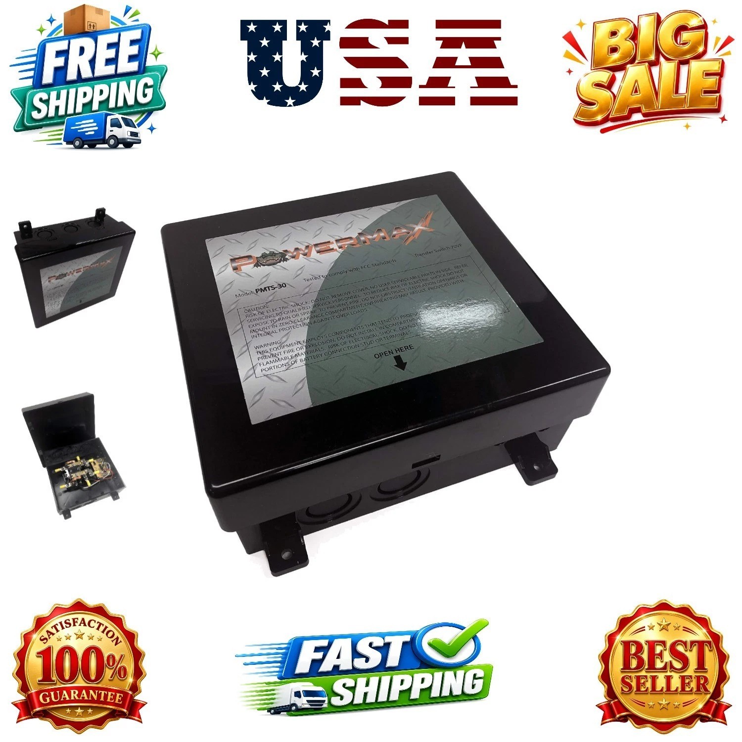 30 Amp Automatic RV Transfer Switch 120V | Automatically selects between two ...